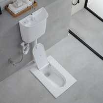 Farnsa with cover squat toilet flush tank full pack wash pot squat squat pit overhead hidden pool