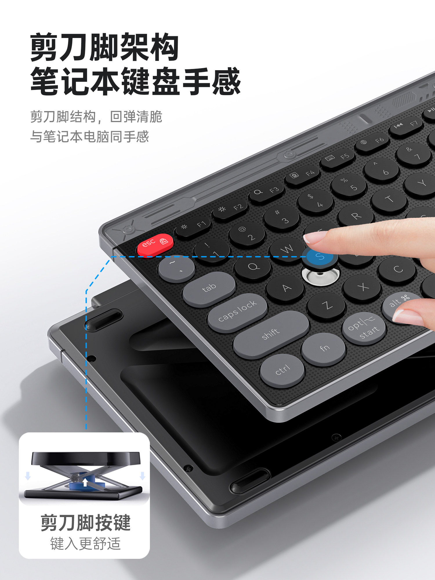 Bluetooth Wireless Keyboard and Mouse Set for Office Use, Silent Charging, Suitable for Laptops, Desktop Computers, and Tablets, with Good Typing Feel