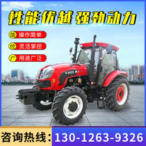 Agricultural four-wheel drive multi-function tractor high horsepower diesel-powered multi-cylinder high and low speed dry field tillage tractors
