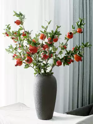 American pomegranate fruit simulation flower set living room TV cabinet decoration floral art fake flower Berry ornaments decorative flower dry branches