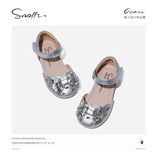 Летние сандалии, нескользящие детские туфли для принцессы, детская сумка, обувь, 2022, в западном стиле