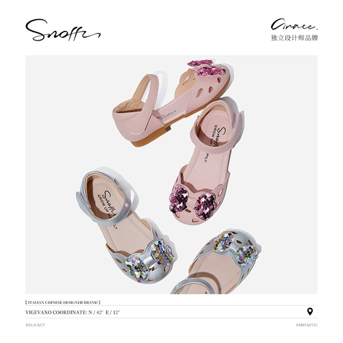 Летние сандалии, нескользящие детские туфли для принцессы, детская сумка, обувь, 2022, в западном стиле