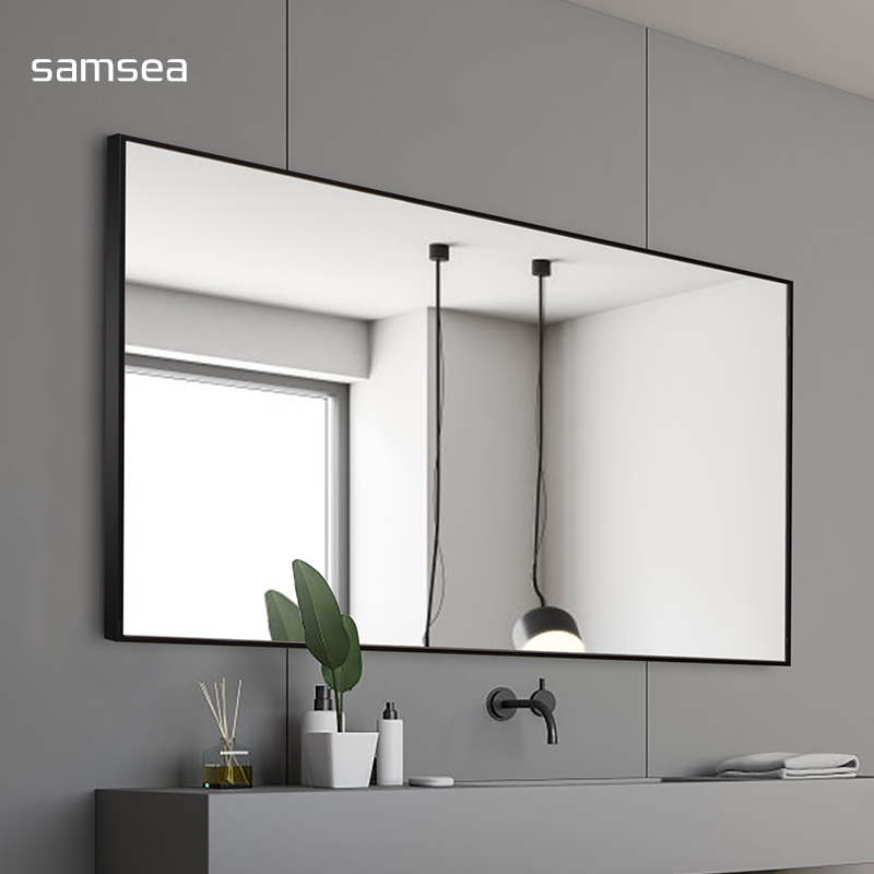 Shengxi wall-mounted powder room mirror toilet mirror Waterproof bathroom mirror Toilet hanging mirror Simple bathroom mirror