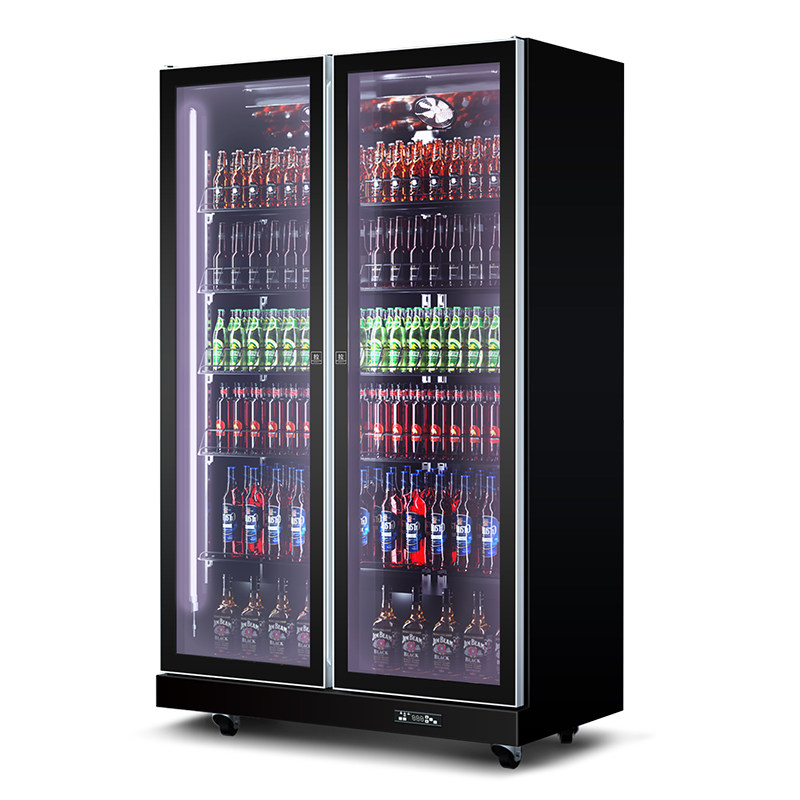 Star air-cooled frost-free fresh-keeping beverage cabinet bar supermarket beer cabinet commercial refrigerator large-capacity refrigerated display cabinet