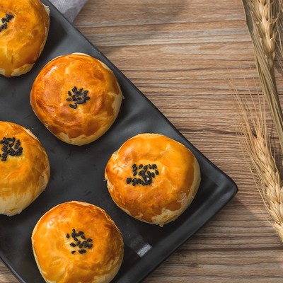 芝士红豆雪媚娘蛋黄酥糕点6枚