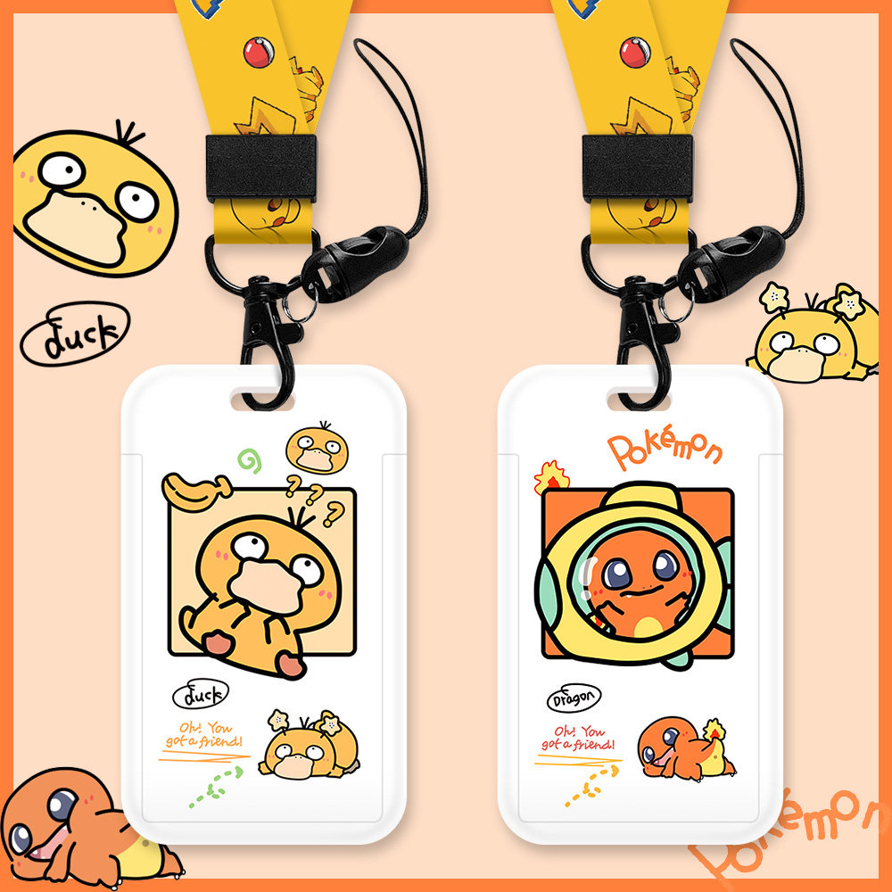 Cartoon Pick-up Card Kindergarten Adorable Teenage Girl Chest Card Documents Cutting Sleeve Work Certificate Campus Student Meal Card bus card Protective sleeve staff Work card hanging rope Traffic metro Access Control sleeve Work card