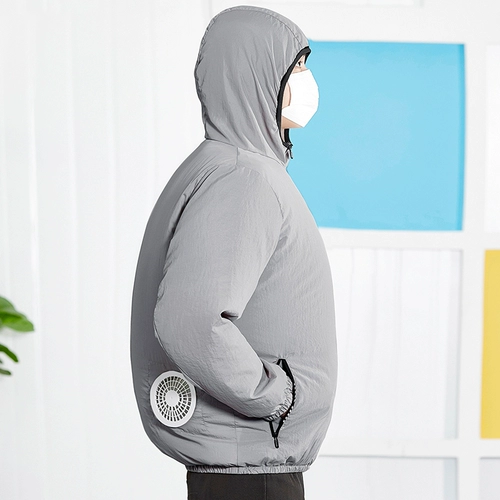 Легкая и тонкая дышащая одежда для защиты от солнца, охлаждающий вентилятор, летняя ветровка