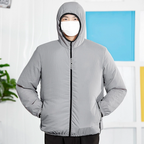 Легкая и тонкая дышащая одежда для защиты от солнца, охлаждающий вентилятор, летняя ветровка