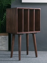 Black Gum Record Containing Rack Retro Gramophonic Machine Base Support Tripod Electric Singing Cabinet High Foot Cabinet