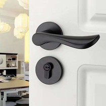 Indoor door room Interroom hardware full set of locks three-hinge door suction