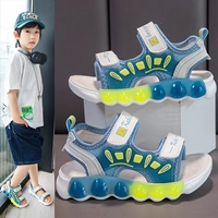 Детские летние модные спортивные сандалии для мальчиков, нескользящая пляжная обувь, подходит для подростков