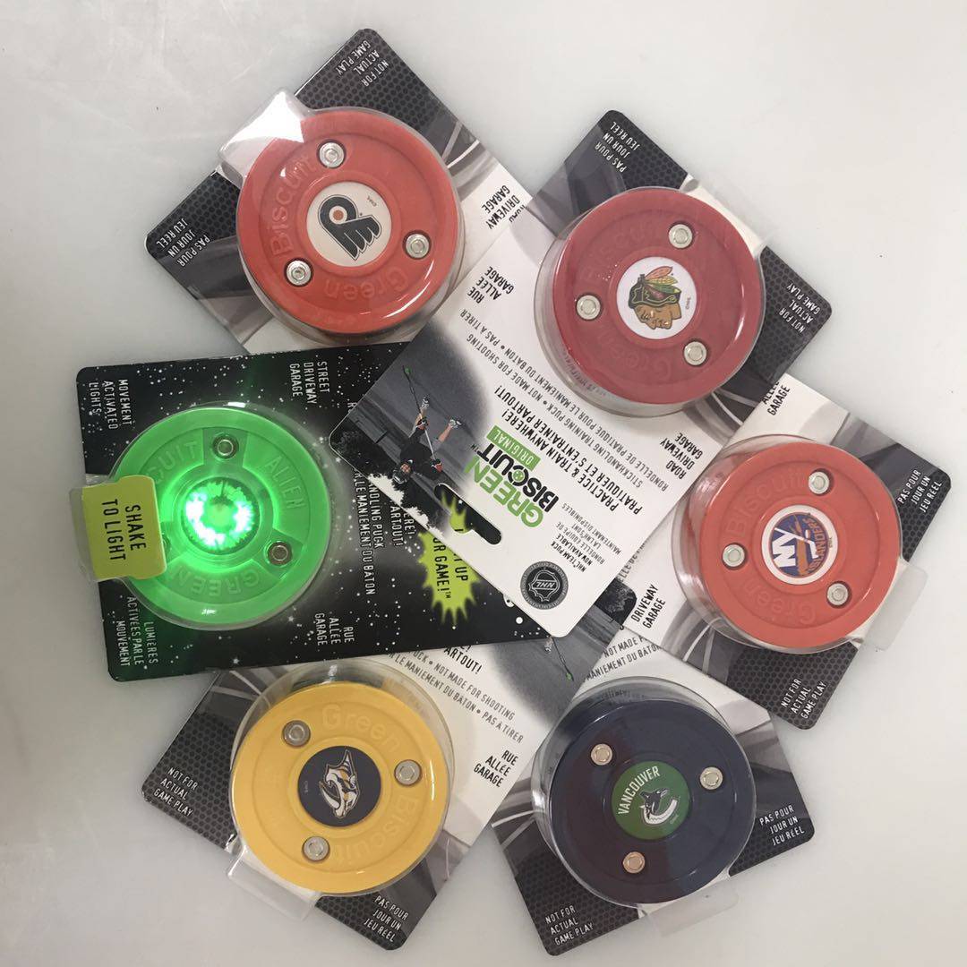 American Import Green Biscuit Land Ice Hockey Green Biscuit Super-Slip Dryland Wheel Slipstick Training Ball