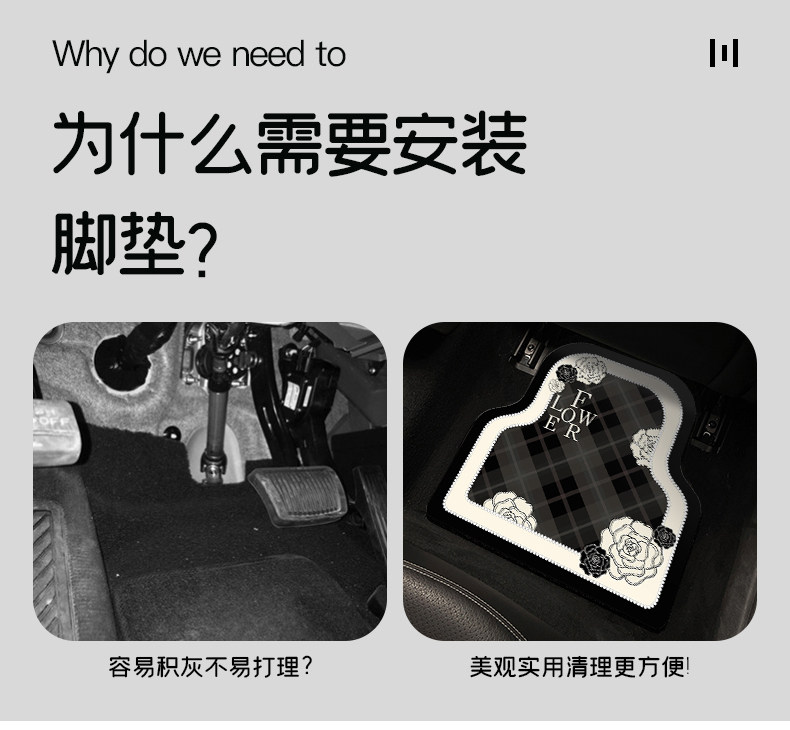 Car Mat Universal Main Driving Car Mat Non-Slip Foot Mat Easy to Clean Car Mat Special Car Interior Anti-Dirty Foot Mat
