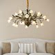 Vintage Living Room Chandelier Wabi-Sabi Style Retro American Floral Lamp French Dining Room Unique Bedroom Design Lamp
