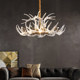 Living Room Chandelier, Post-Modern Light Luxury Luminous Lamp Arm, Creative Antler Bedroom, Grand Villa Designer French-Style Lighting Fixtures