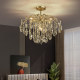 Bedroom Lamp Crystal Study Light Luxury 2023 New Vintage French Dressing Room Retro American Living Room Room Lamp