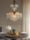 2026 New French Mid-Century Style American Living Room and Dining Room Crystal Pearl Chandelier Simple Retro Style Bedroom Chandelier