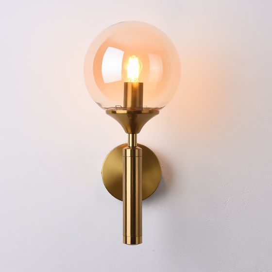 New Creative Wall Lamp Nordic Designer Living Room Background Wall Lamp Post-Modern Light Luxury Bedroom Bedside Lamp Corridor Lamp