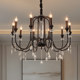 American Retro High-End Black Hall Simple Bedroom French Light Luxury Living Room 2025 New Dining Room Chandelier