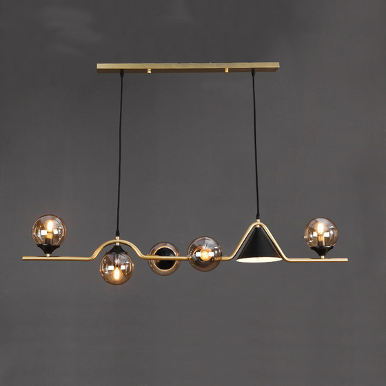 Restaurant Lamp Nordic Modern Minimalist Dining Room Lamp Creative Personality Light Luxury Bar Lamp Magic Bean Front Desk Cashier Pendant Lamp