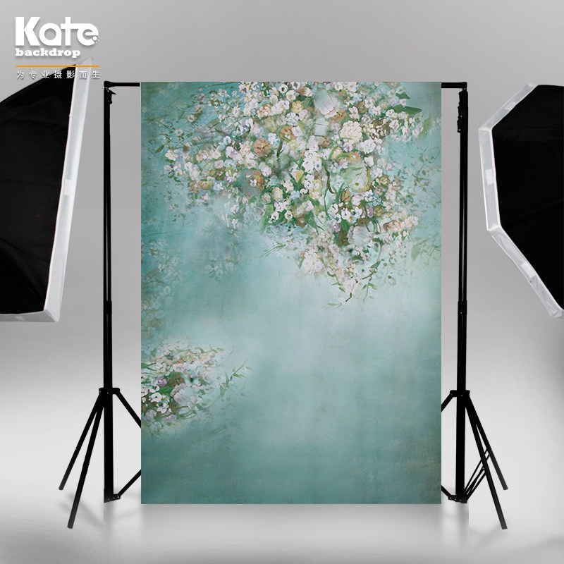 Shadow building oil painting background cloth Write a true retro photo shoot Scenery Retro Photo Booth Photo children Photographic Oil Canvas-Taobao