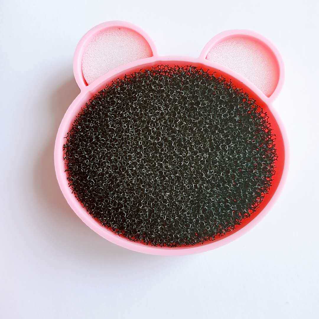 Kawaii makeup brush cleaning box dry cleaning sponge lazy quick color change dry brush eye shadow brush cleaning tool