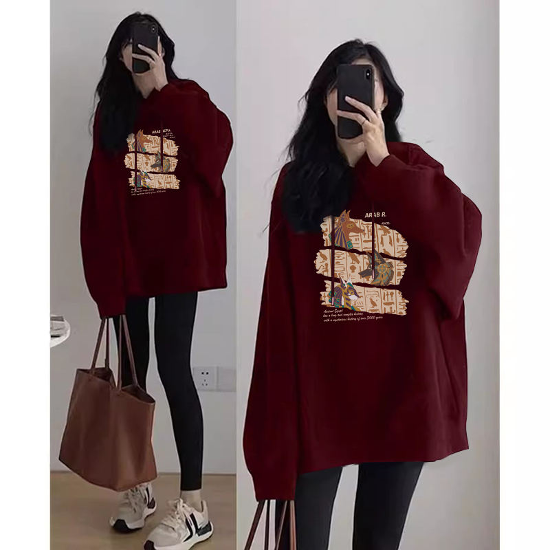 Maternity Sweatshirt for Women, Winter 2025 New Style, Autumn and Winter Tops, Stylish, Covers the Belly Without Showing Pregnancy, Mid-Length, Covers the Buttocks