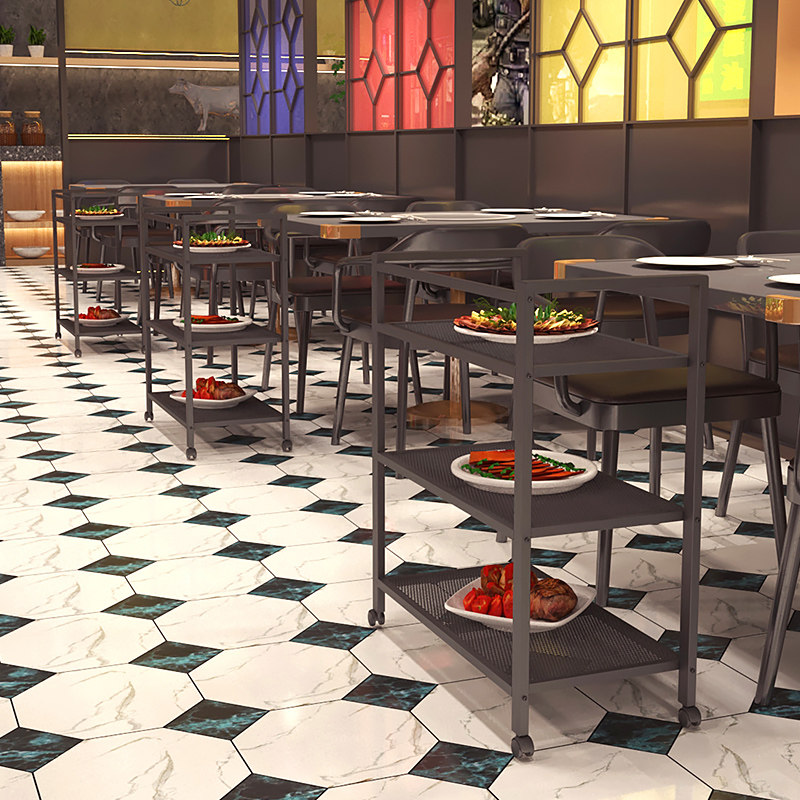 Vegetable rack hot pot restaurant kitchen rack floor multi-layer vegetable plate solid wood storage shelf for pots and bowls seasoning - Taobao