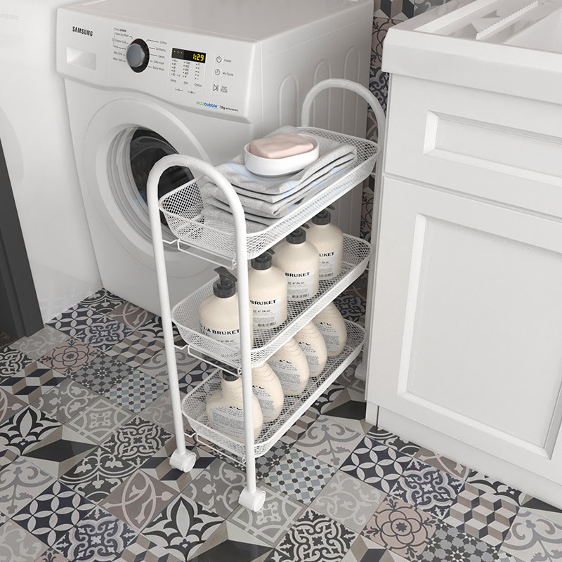 20 25 37cm wide seam storage cabinet drawer type bathroom plastic storage cabinet narrow seam kitchen rack