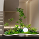 Indoor Artificial Plant Landscaping, Painted Wood Tree Landscape Combination, Window Display, Under-Stair Corner Fake Green Plant Decorative Ornaments