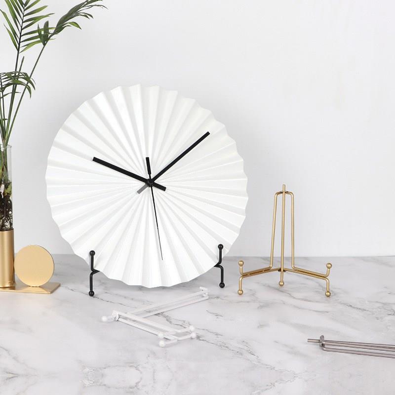 Iron decorated porcelain plate bracket watch display camera photo frame photo album frame frame rack stone frame frame