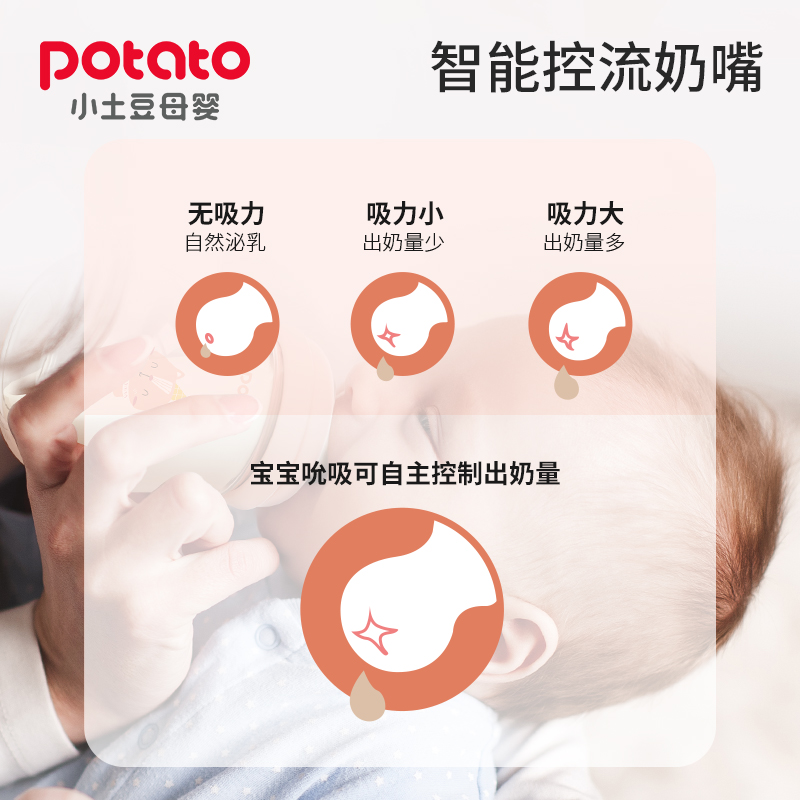 初生宝宝的贴心喂养伴侣：小土豆宽口玻璃奶瓶