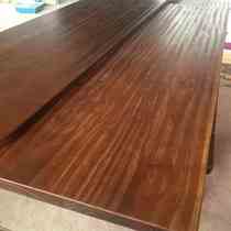 Pine logs Solid wood desktop board custom rectangular dining table Dining table DIY large board table Bar board wood board custom