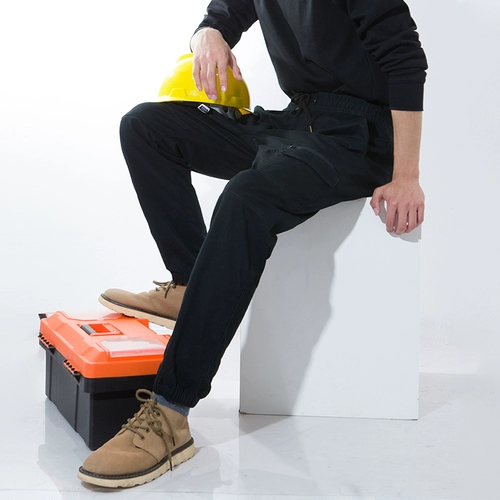 Модные штаны, износостойкий приталенный рабочий комбинезон, осенние, в корейском стиле