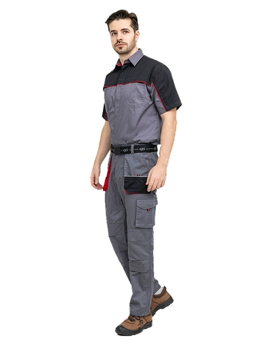 Летняя рубашка для работы, износостойкий лонгслив, короткий рукав