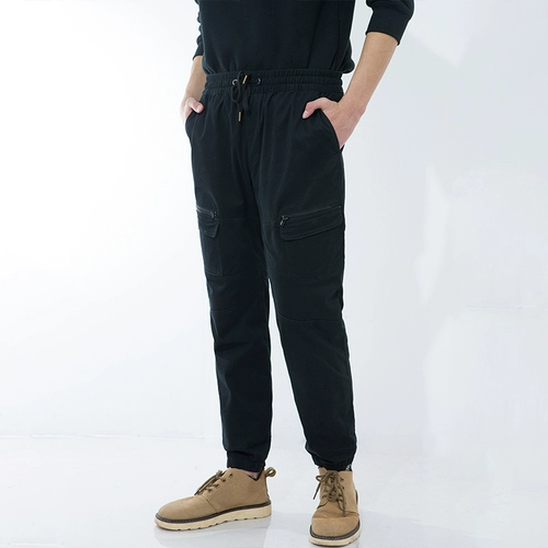 Модные штаны, износостойкий приталенный рабочий комбинезон, осенние, в корейском стиле