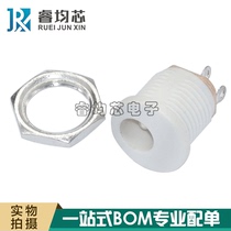 DC-022 White DC022 with nut 5 5*2 1MM socket round hole threaded nut panel installation