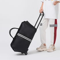 Handheld trolley bag women's light Oxford cloth large capacity travel bag folding luggage bag boarding hand drag bag travel bag