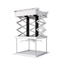 Projector electric hanger intelligent lifting ultra-thin hidden embedded hanger mechanical limit voice linkage bracket