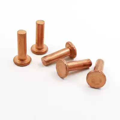 (M2M2 5M3M4M5)GB109 copper rivet flat head red copper rivet copper flat cap solid rivet copper