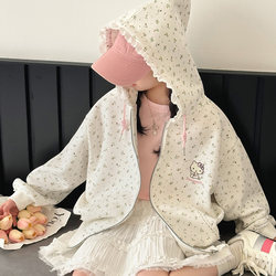 Girls' Autumn Jacket 2025 New Korean Style Early Autumn Sports Sweatshirt for Girls, Super Stylish and Trendy Cardigan for Older Girls