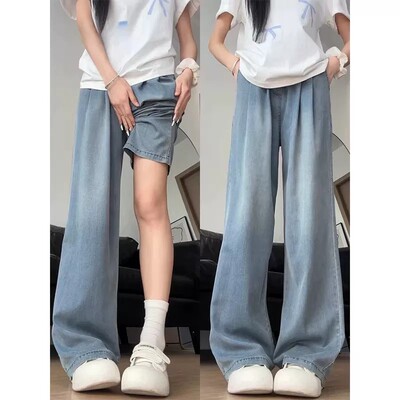 Girls' Jeans Autumn 2026 New Style Children's Straight Wide-Leg Pants for Older Girls Long Pants Spring and Autumn Pants for Middle School Students — 5