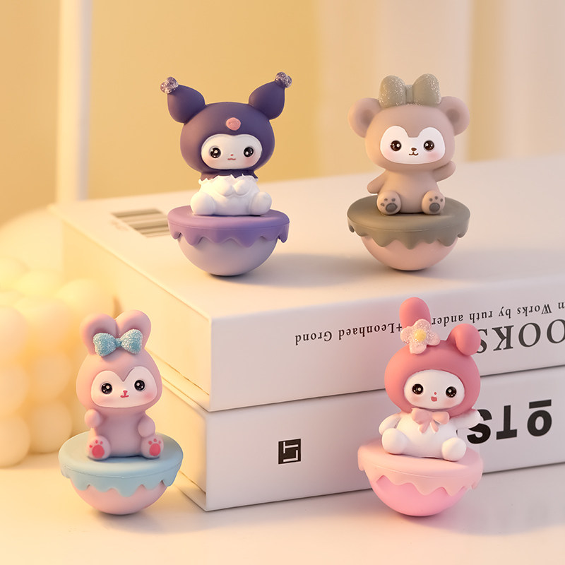 不倒翁情绪稳定神器治愈小摆件办公室工位桌面装饰品生日礼物女生