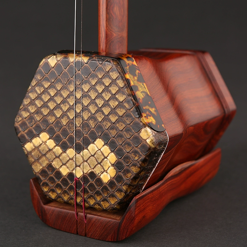 Cao cấp Guoyue Erhu Redwood Nhạc cụ Erhu Erhu Red Sandalwood Erhu Log Màu Không sơn - Nhạc cụ dân tộc