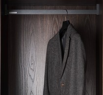 Wardrobe Hanging Clothes Pole Hanger Rod Tohang Clotheshorse Flange Seat Closet Inner Crossbar Aluminum Alloy Cabinet Rod Five Gold Accessories