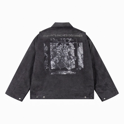 Erd melancholy rich второе поколение 25ss новая парусиновая куртка с лацканами Детройта модная ретро джинсовая куртка в стиле ретро