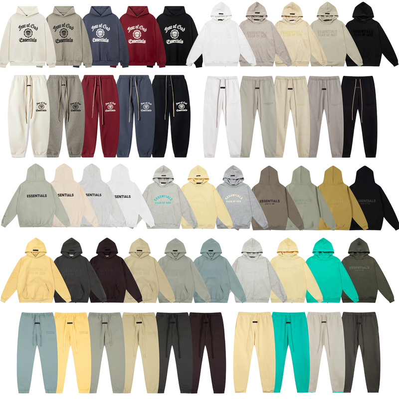 Fog Hooded Sweatshirt Autumn and Winter Fleece-Lined Essentials American Style Loose Letter Casual Niche ins Top Hoodie