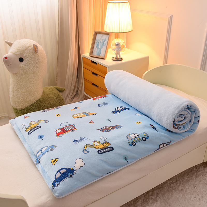 Winter Baby Mattresses Kindergarten Afternoon Nap Bedding Cotton Mat Quilted By Afternoon Nap Mat Bifacial Suede Washable Upholstered