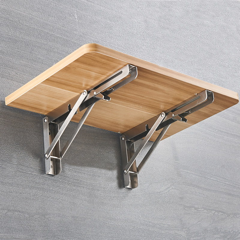 Juchang folding bracket bracket bracket Wall tripod load-bearing fixed stainless steel folding tripod