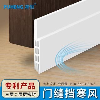 Self-adhesive door bottom sealing strip soundproof, windproof and dustproof